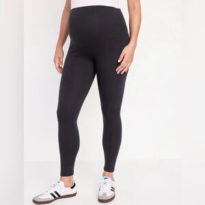 Old Navy Maternity Fleece-Lined Dark Grey Leggings, size L